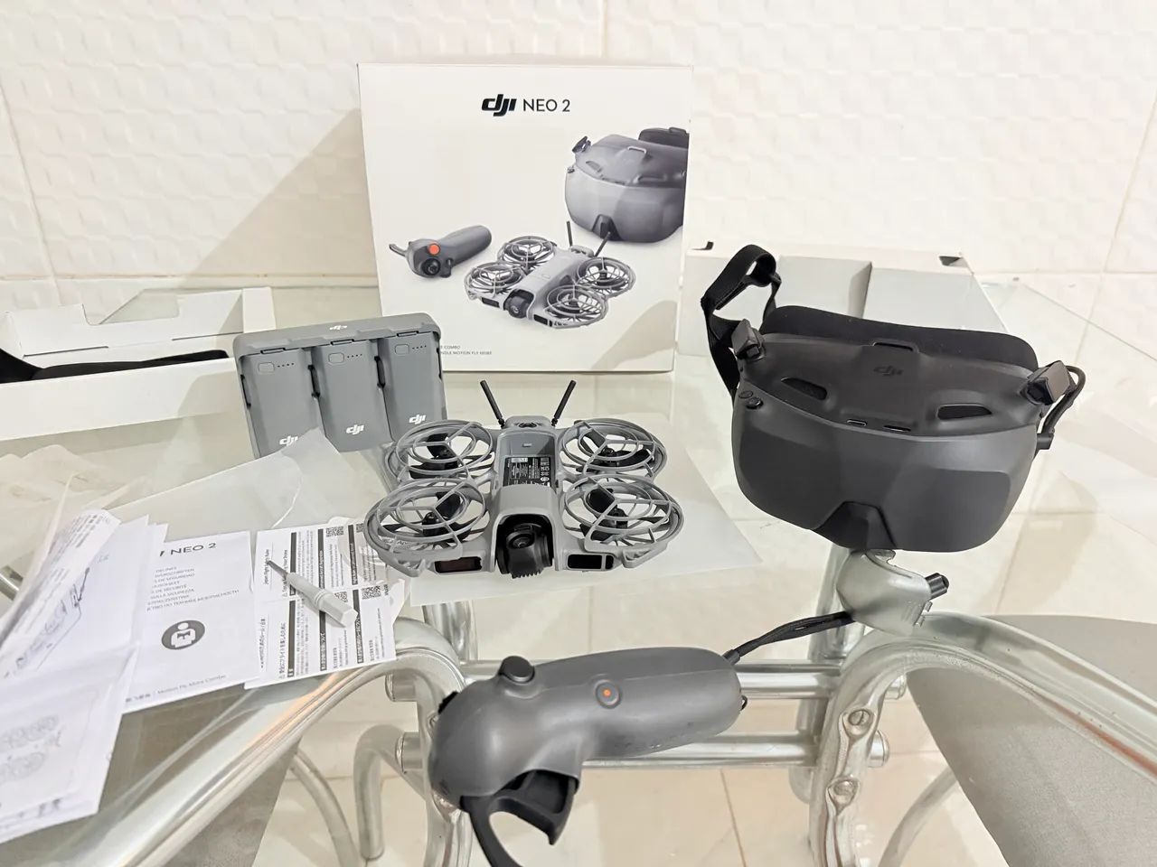 Drone DJI NEO 2 More combo com óculos  - Foto 2