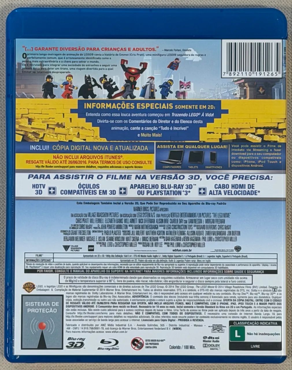 Blu-ray Uma Aventura Lego (original) - Foto 2
