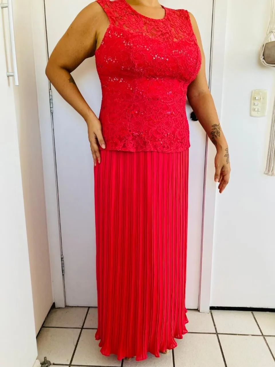 VESTIDO DE FESTA VERMELHO - Foto 3