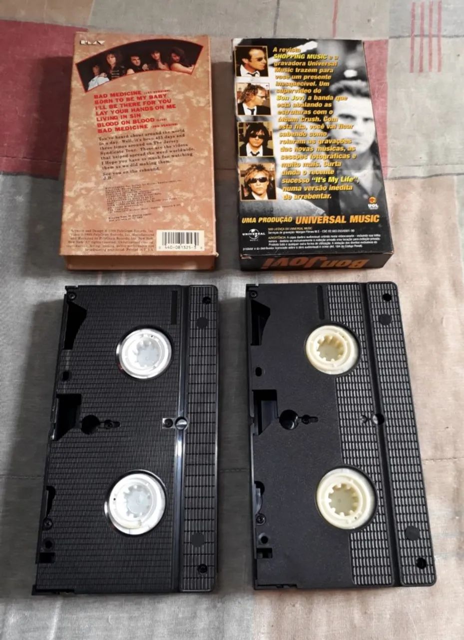 2 Fitas VHS Bon Jovi originais  - Foto 2