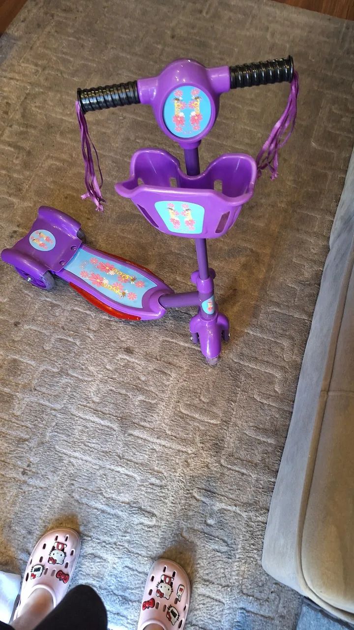 Patinete musical com luz scooter com 3 rodas - Gimp - Foto 2