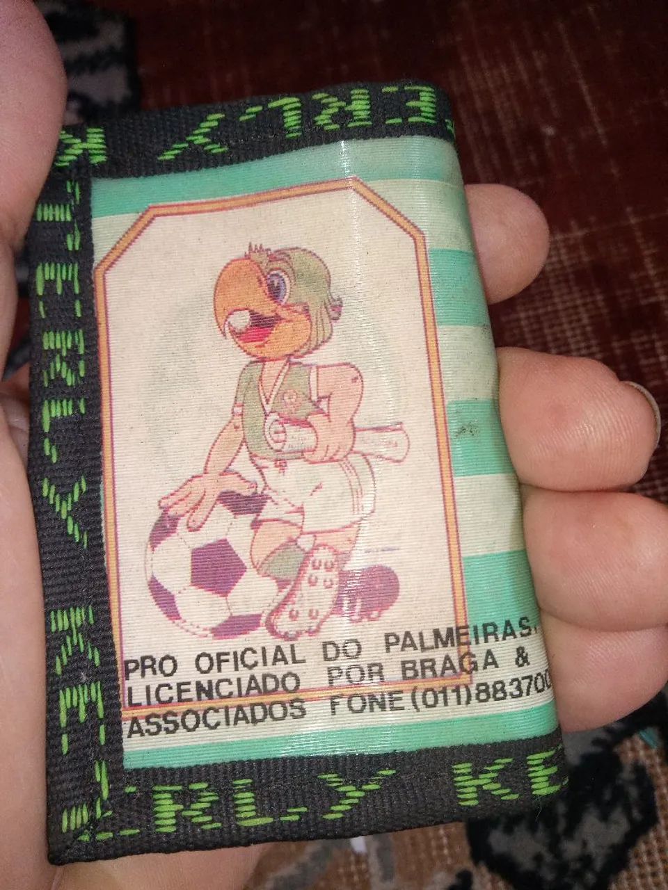 Mini carteira do palmeiras,anos 90