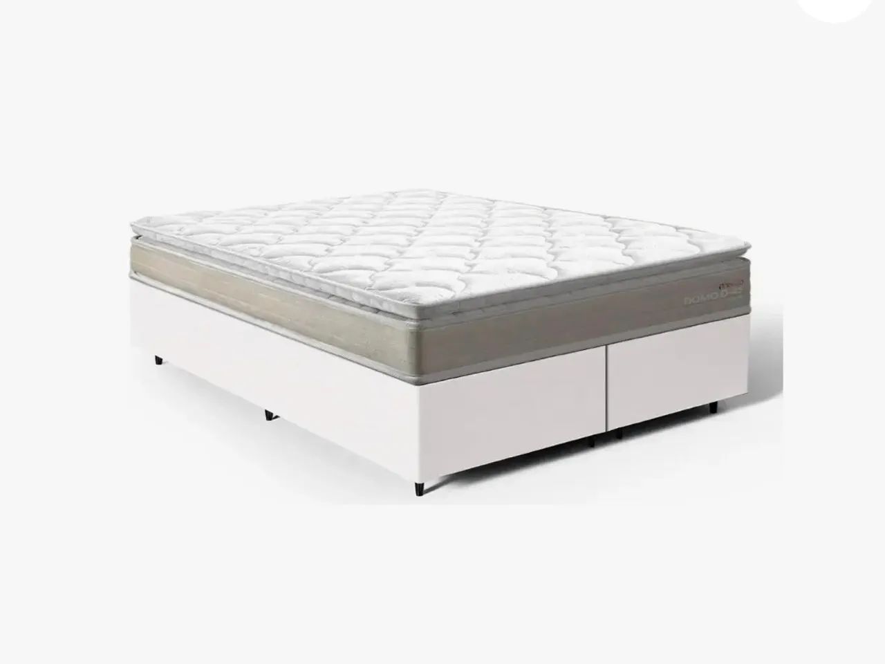 Cama box queen branca ortobom com colchão  - Foto 4