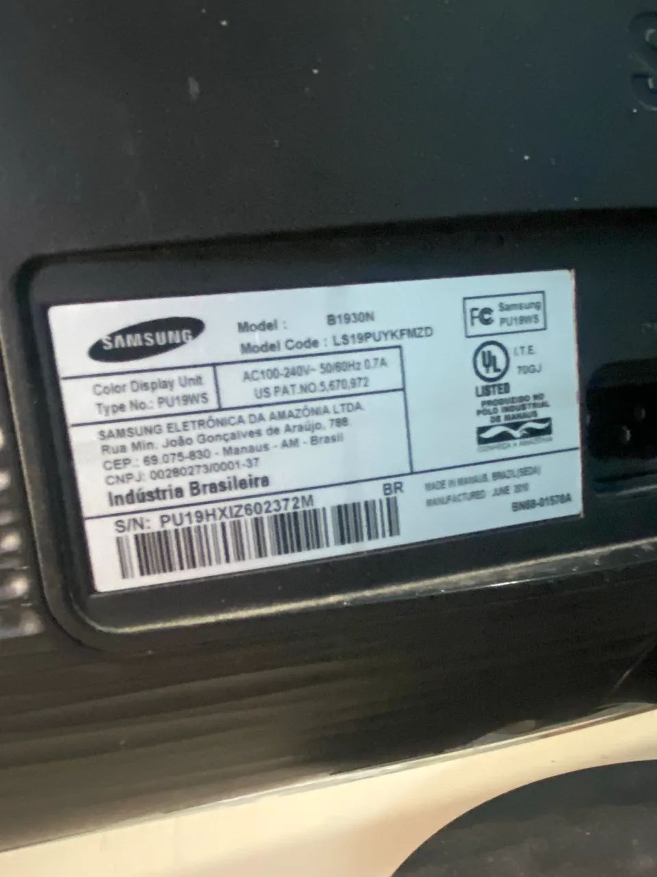 MONITOR SAMSUNG 18,5? LCD NOVO BARATO! - Foto 3