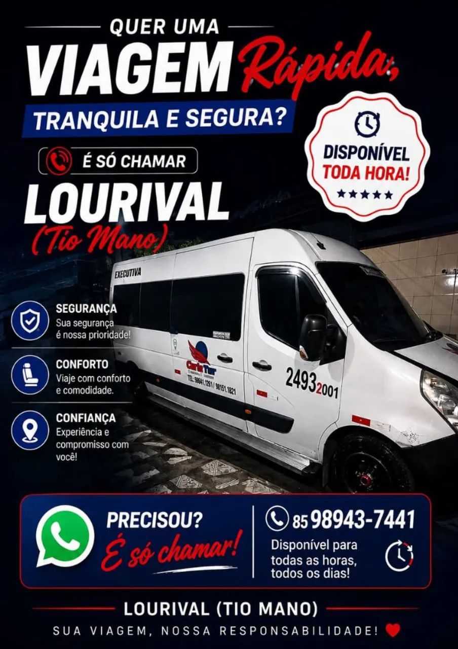 Fretamento e turismo. 