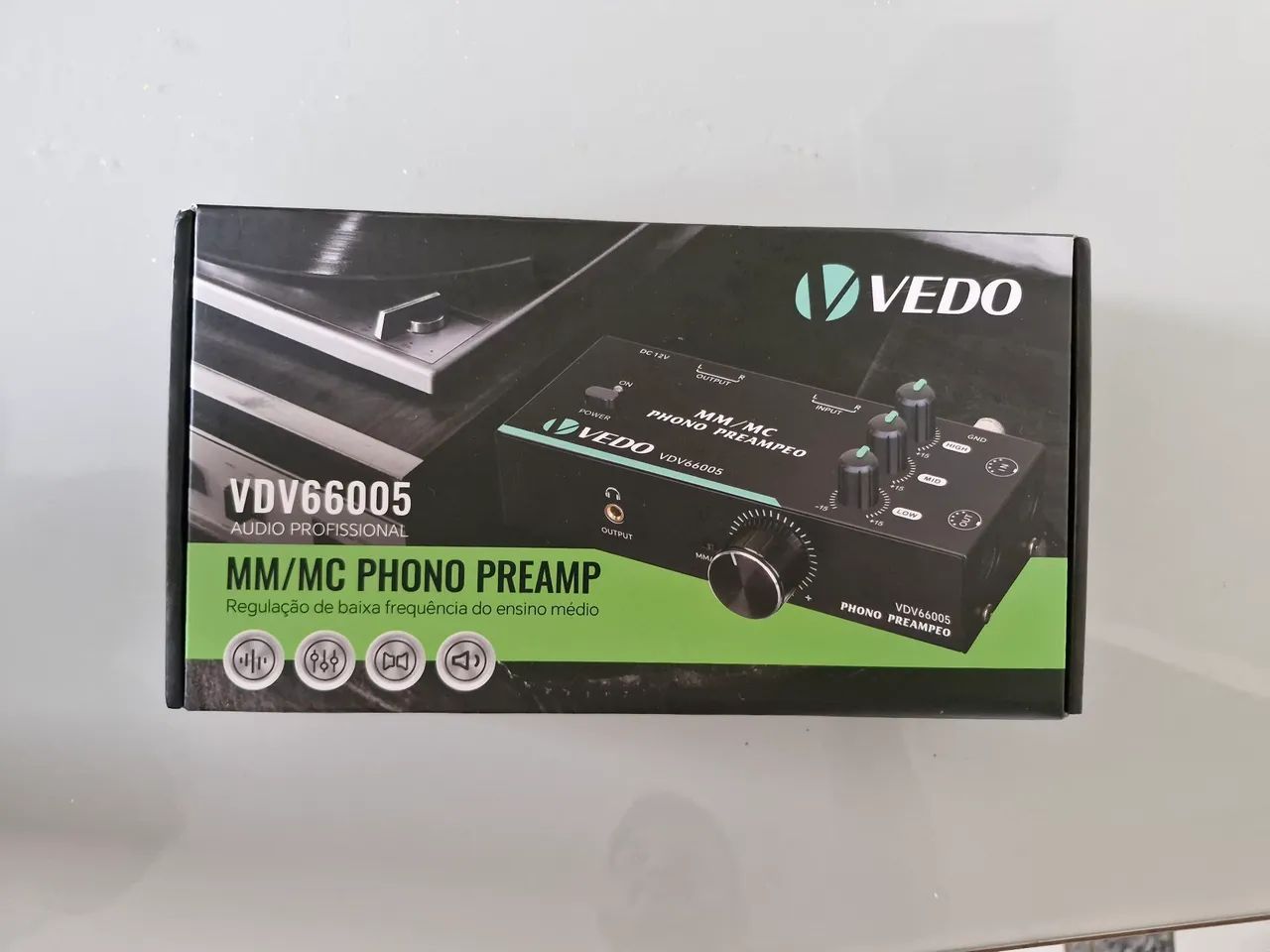 Pré amplificador phono para toca discos