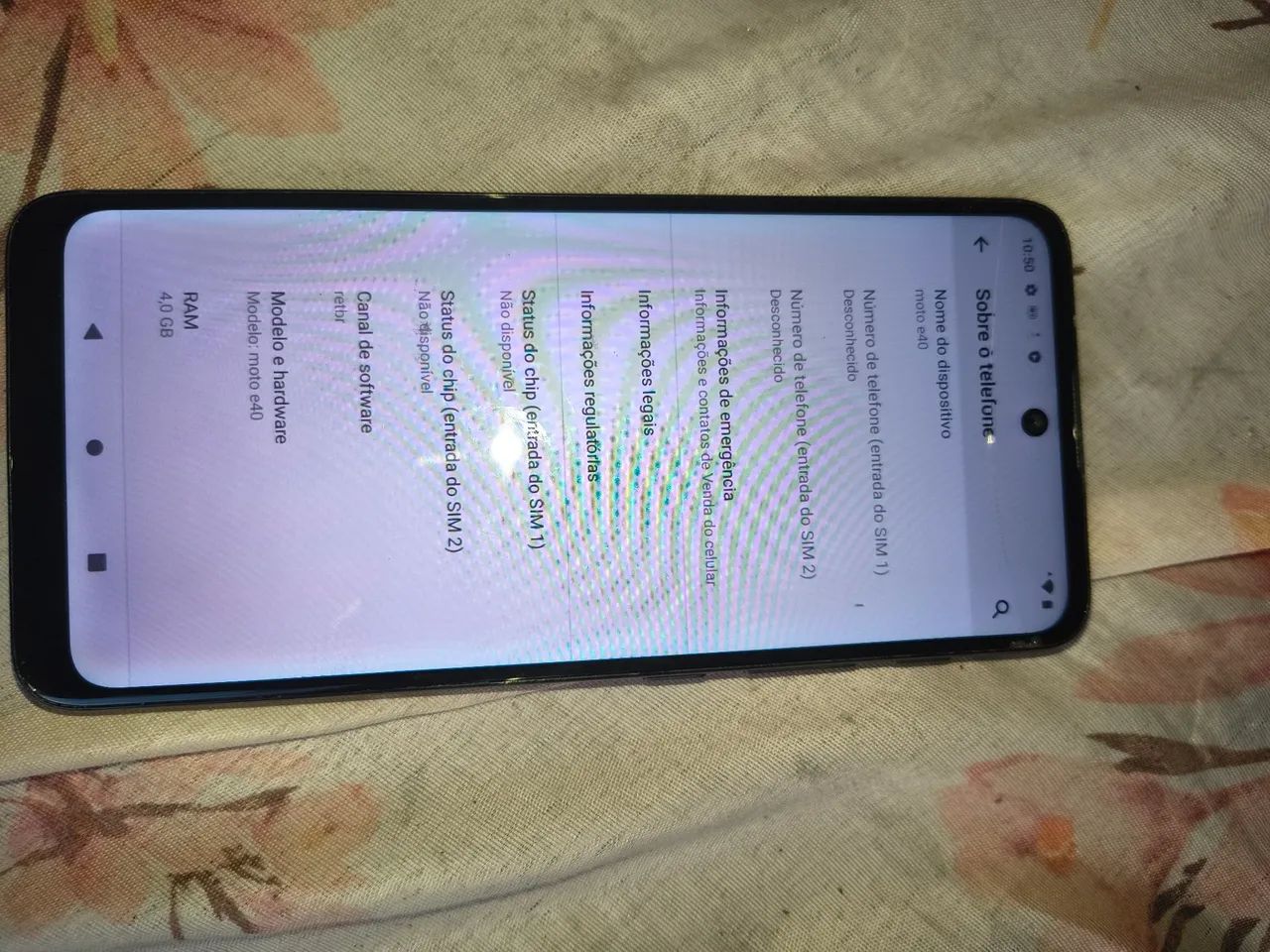 Vendo celular moto e40 memória ram 64 whatsapp * - Foto 5