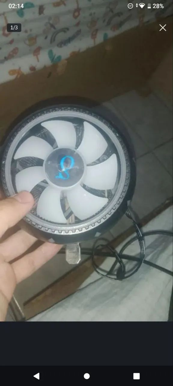 Cooler rgb para processador 