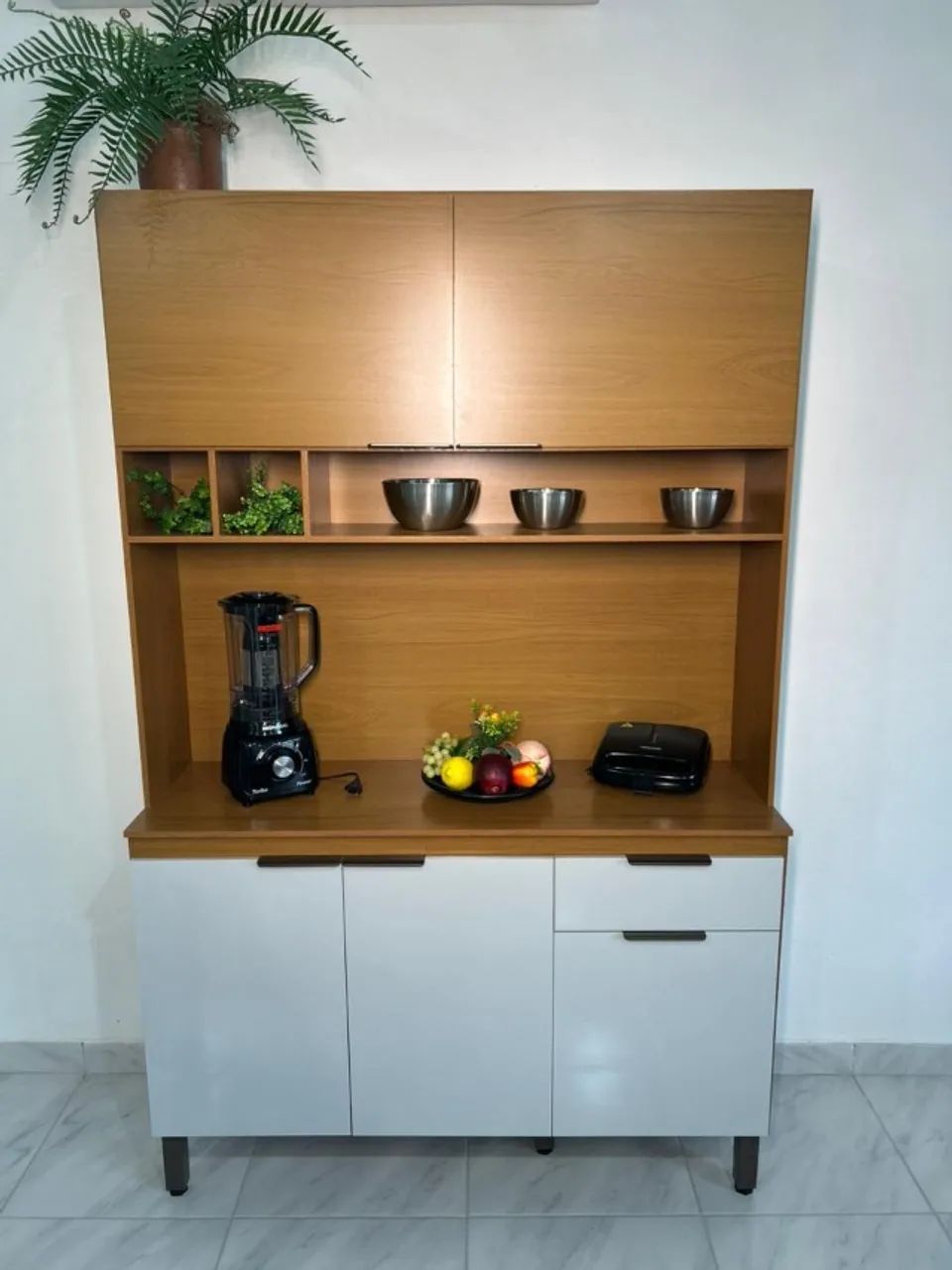 Armário de Cozinha Compacta Moderna