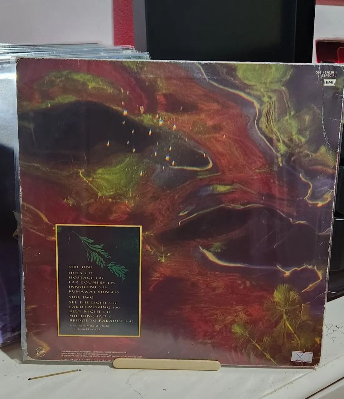 Disco vinil MIKE OLDFIELD "EARTH MOVING" lp - Foto 2