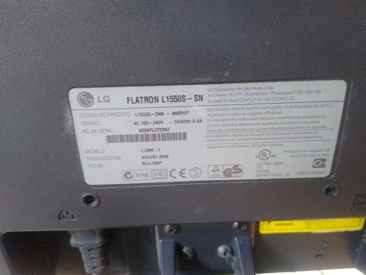 Monitor LG 15" funcionando tudo  - Foto 2
