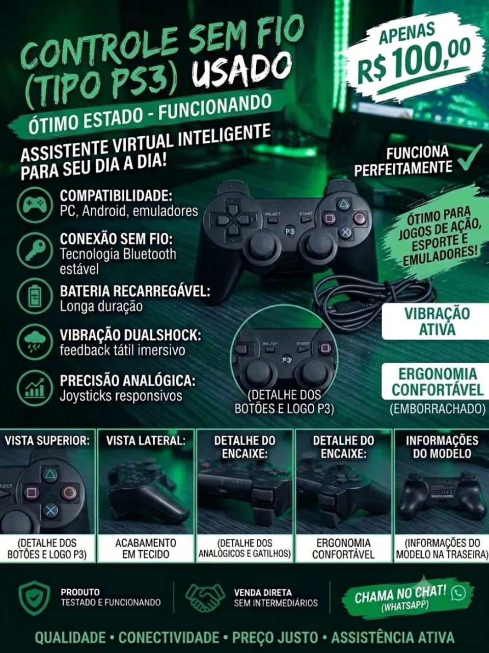 Controle de ps3 