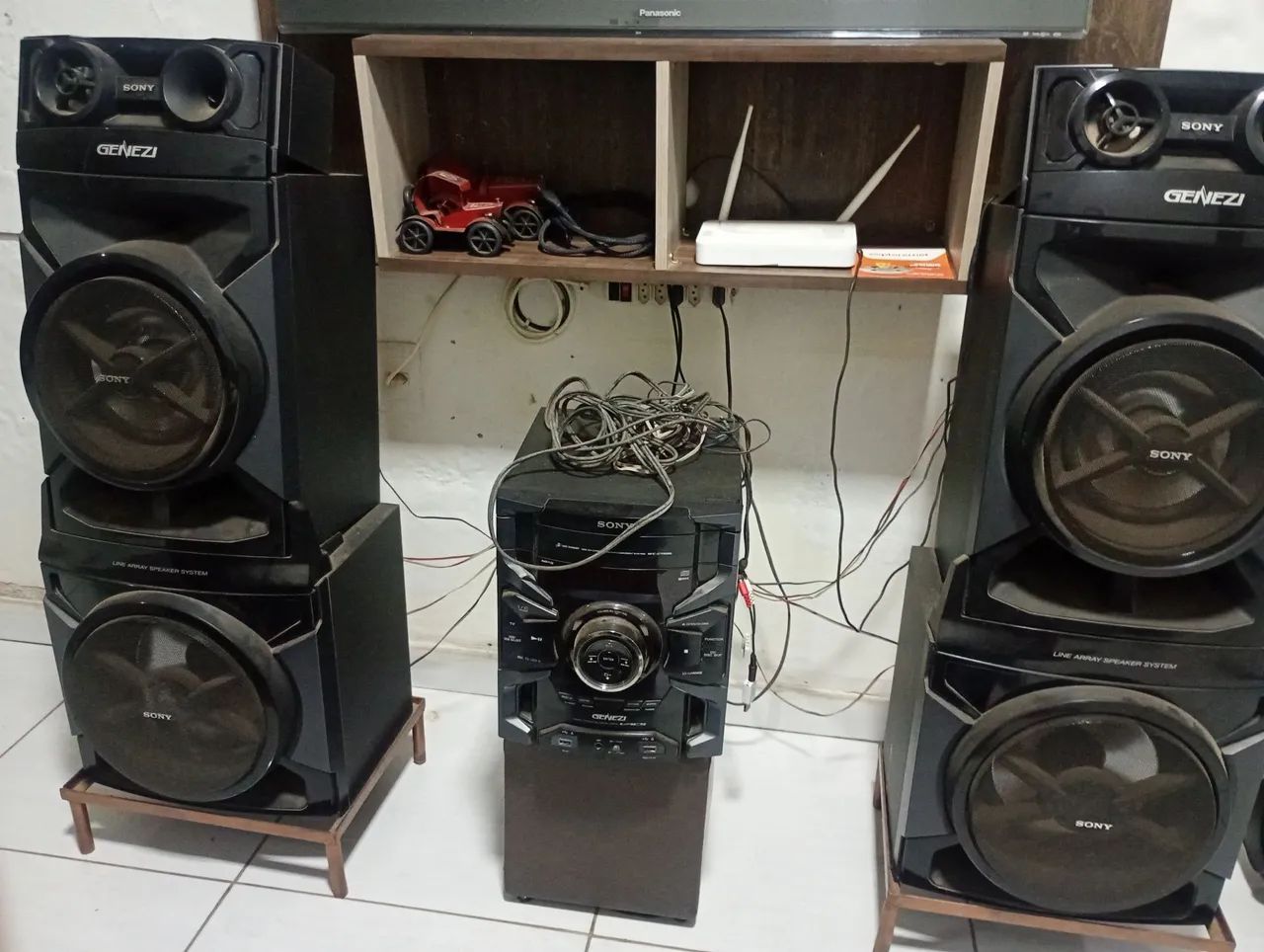 Som residencial Sony 