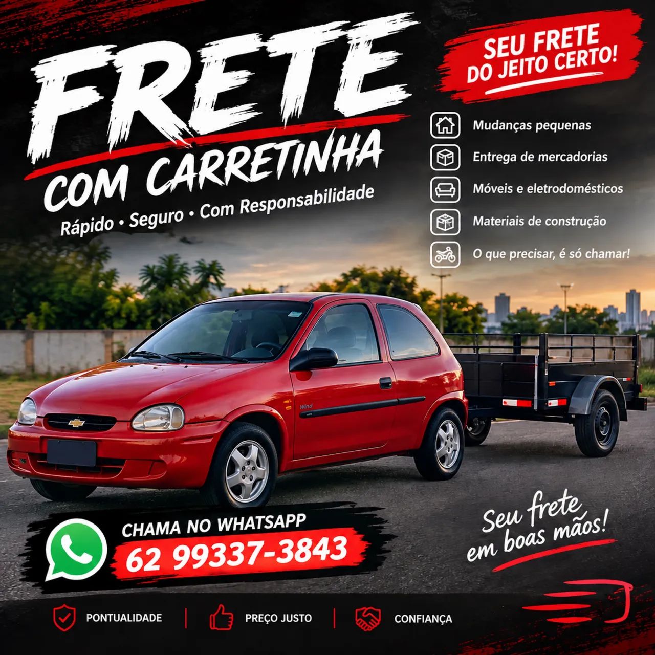 Fazemos pequenos frete