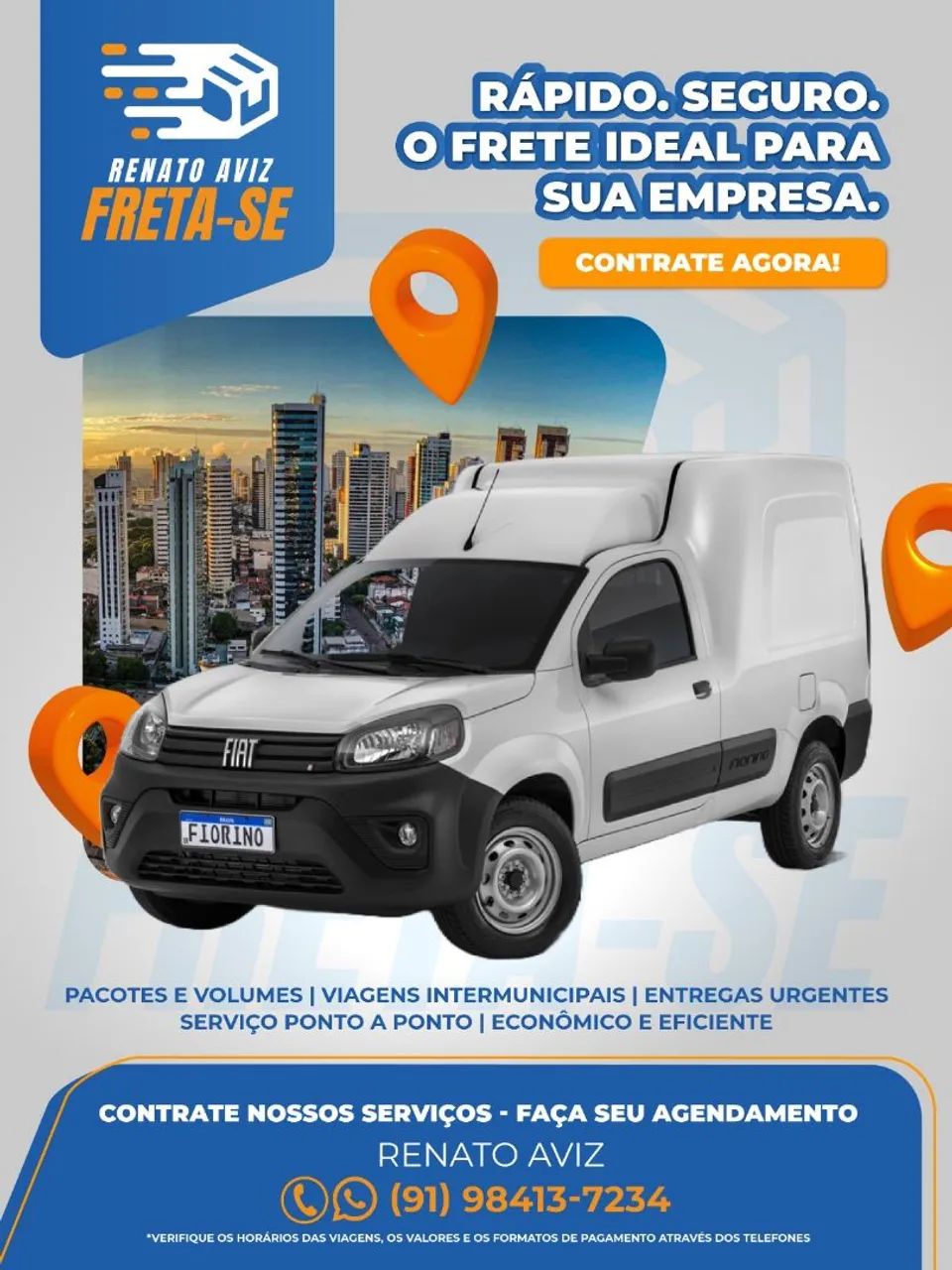 Fretes em todo sul do Pará 