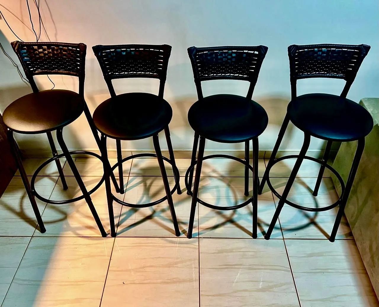 Kit de 4 banquetas altas