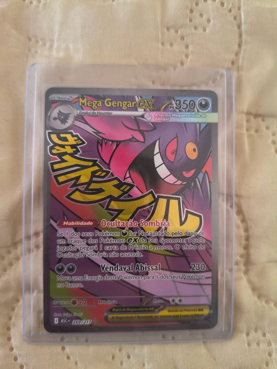 Carta pokémon Mega Gengar ex Full Art