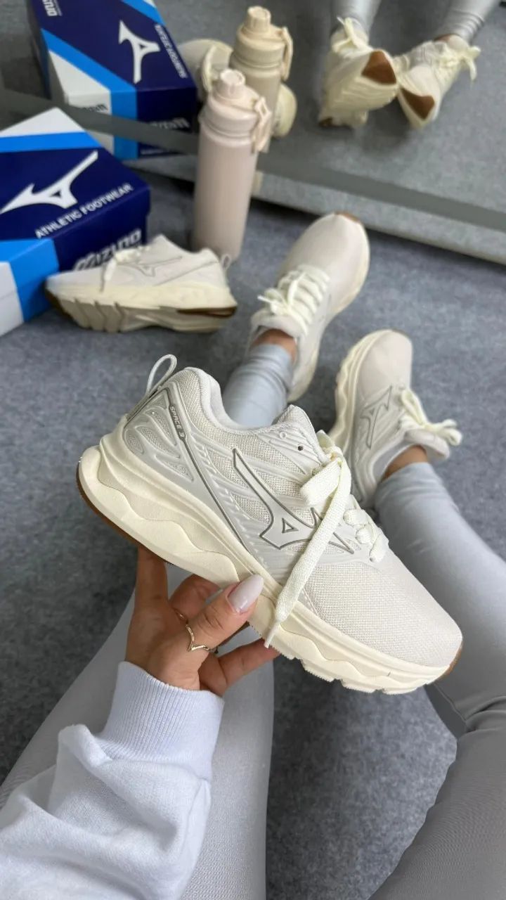 Tenis Mizuno space 3 Off Branco Latex - Calçados - Centro, São