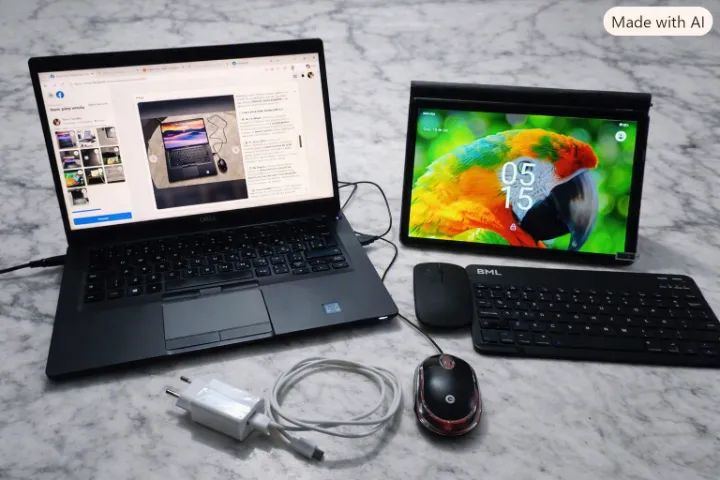 Notebook Intel core i7 16GB - Tablet 512  GB e Mouse e teclado SEMINOVO - Foto 3