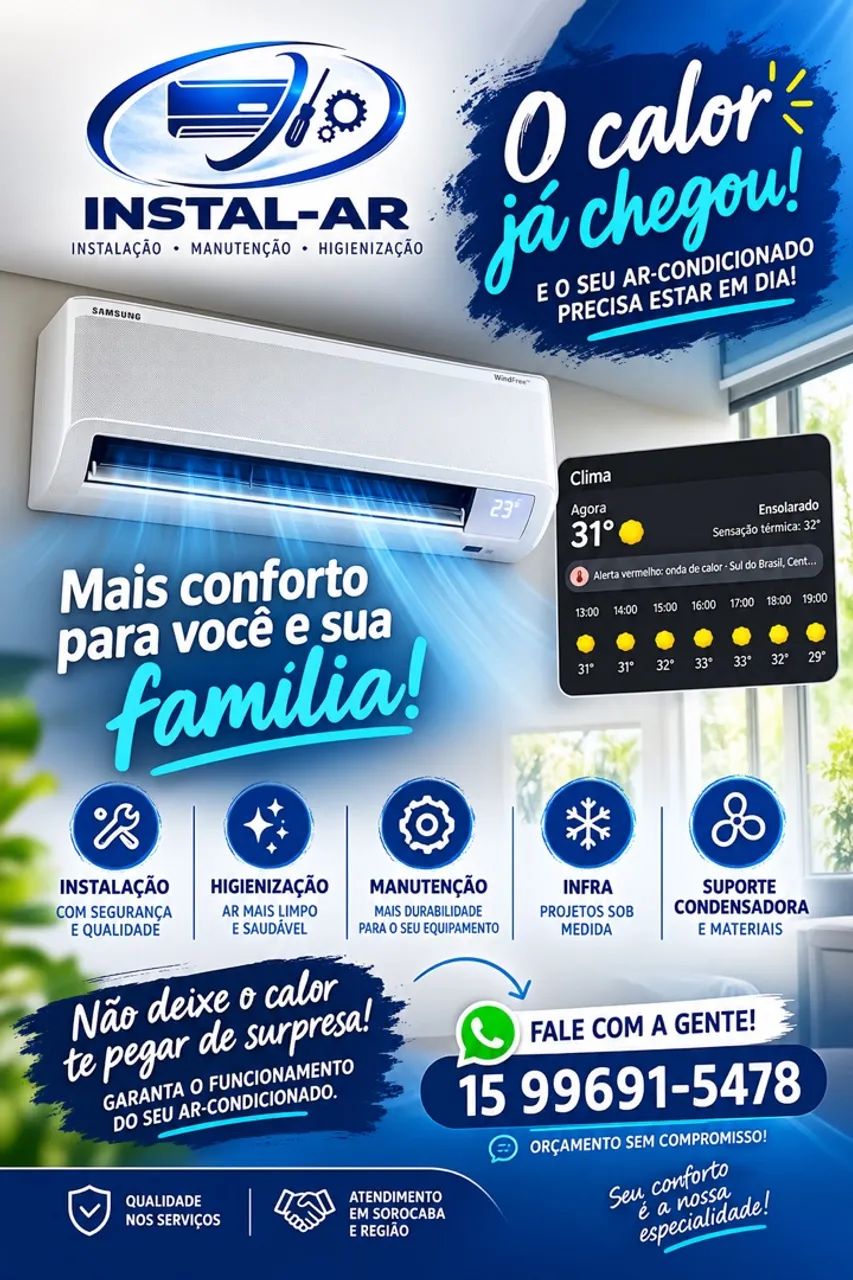 Instalação e Manutenção de Ar-condicionado 