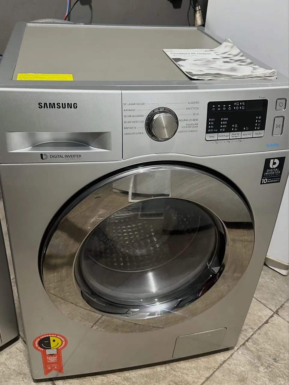 Lava e seca Samsung cinza  - Foto 5