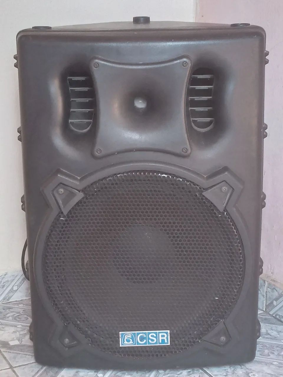 Caixe de som profissional CSR  ativa 15 polegadas 300w rms valor 700.00 reais precisa de r