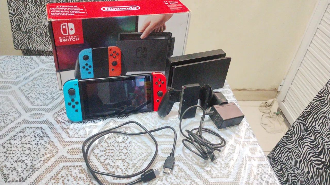 Switch v1 completo na caixa! - Foto 3