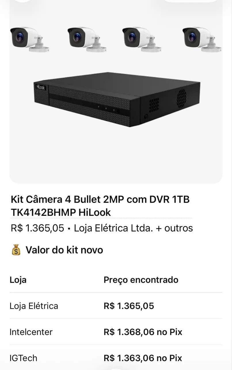 Kit completo câmeras  - Foto 3