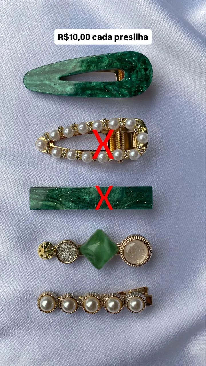 Presilhas para cabelo 