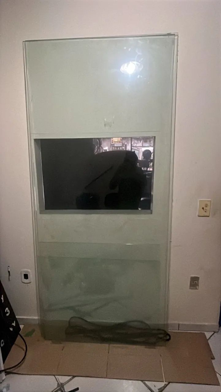 Porta de vidro fixo