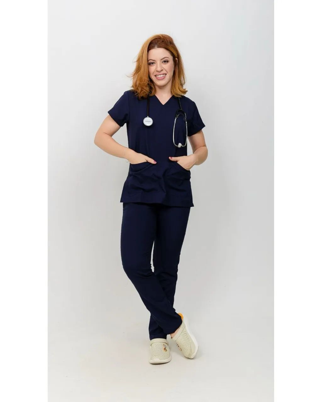 Scrub azul marinho 
