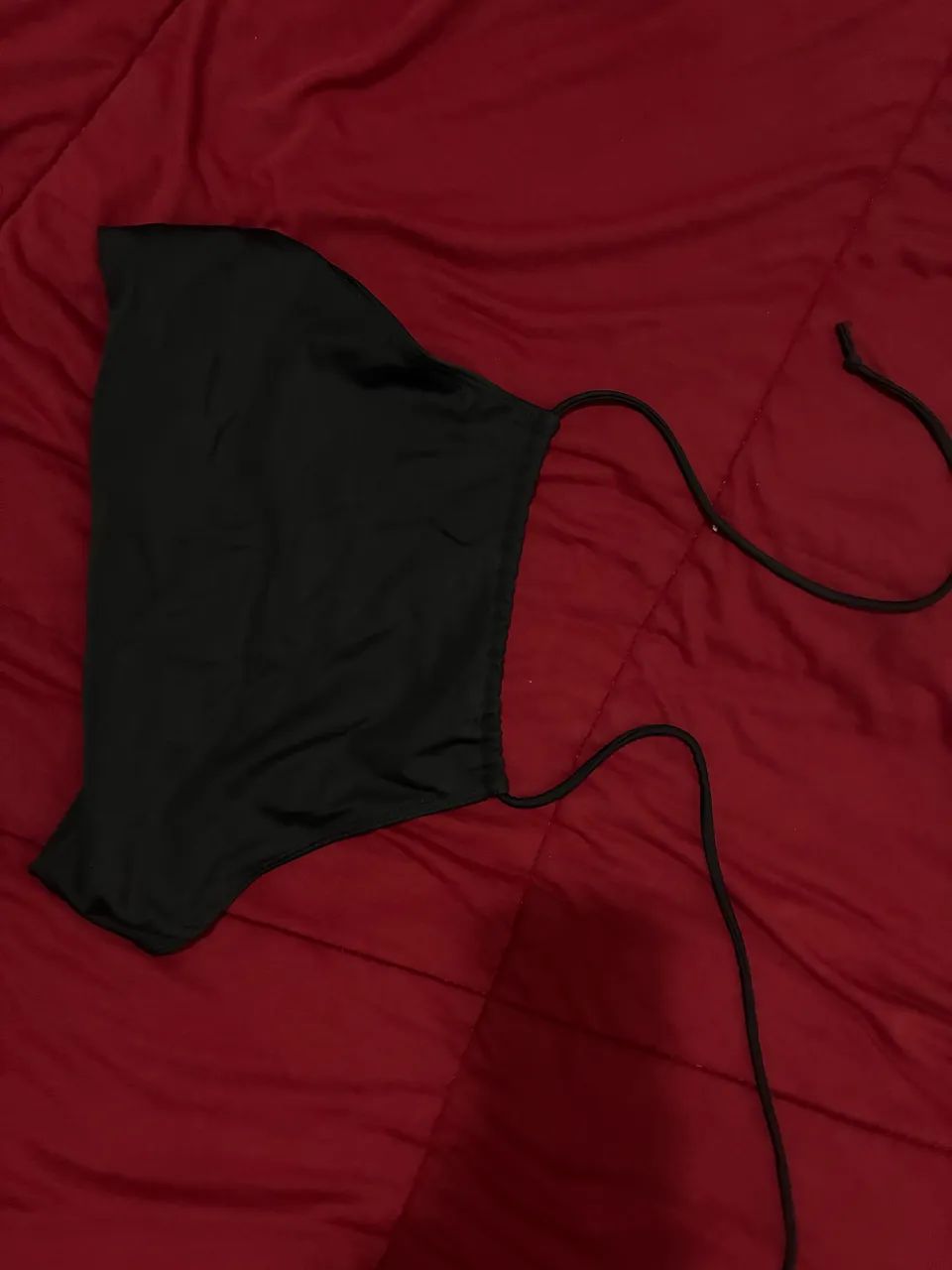 top de biquíni preto