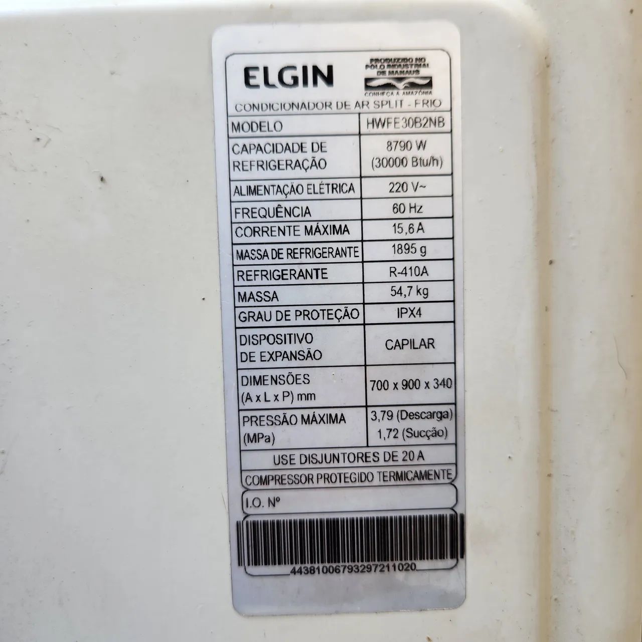 Ar Condicionado Split Elgin 30.000 BTUs - Funcionando Perfeitamente - Foto 2