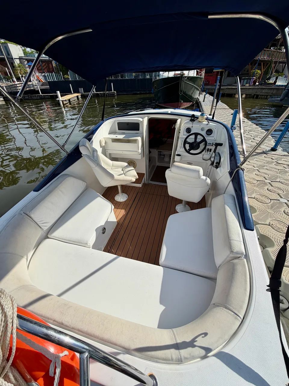 Vendo Lancha 21 pes, motor 150hp 2024, aceito proposta - Foto 11