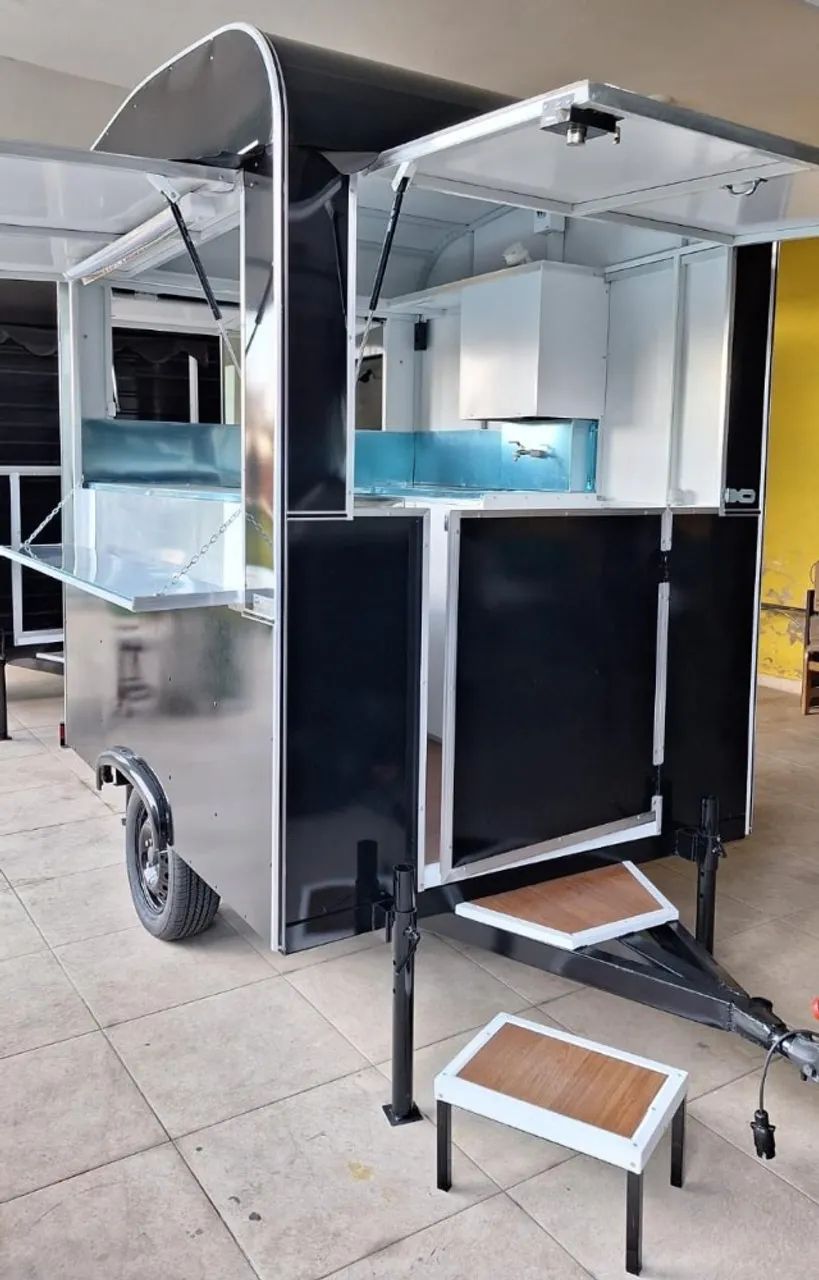 Trailer para lanches, doces, salgados,etc.  PRONTA ENTREGA Novo 2026 Fabricante - Foto 2