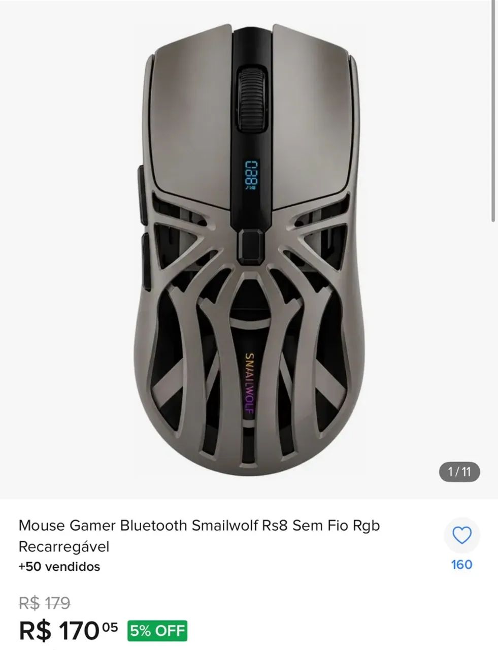 Mouse gamer sem fio - Foto 2