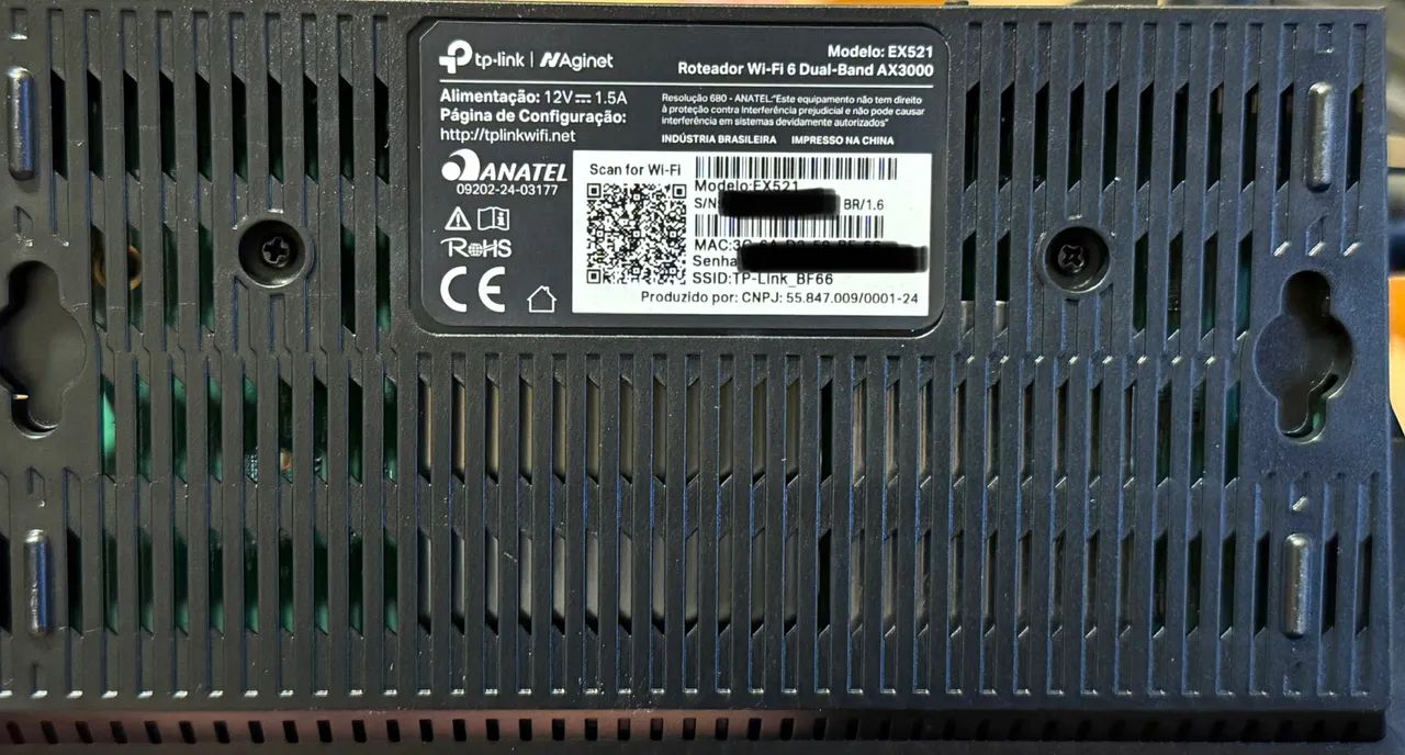Roteador Wi-Fi 6 TP-Link EX521 AX3000 Aginet - Apenas 6 Meses de Uso - Foto 2