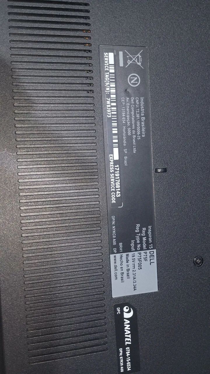 Notebook Dell Inspiron i3 8ª geração + SSD 256GB - Foto 4