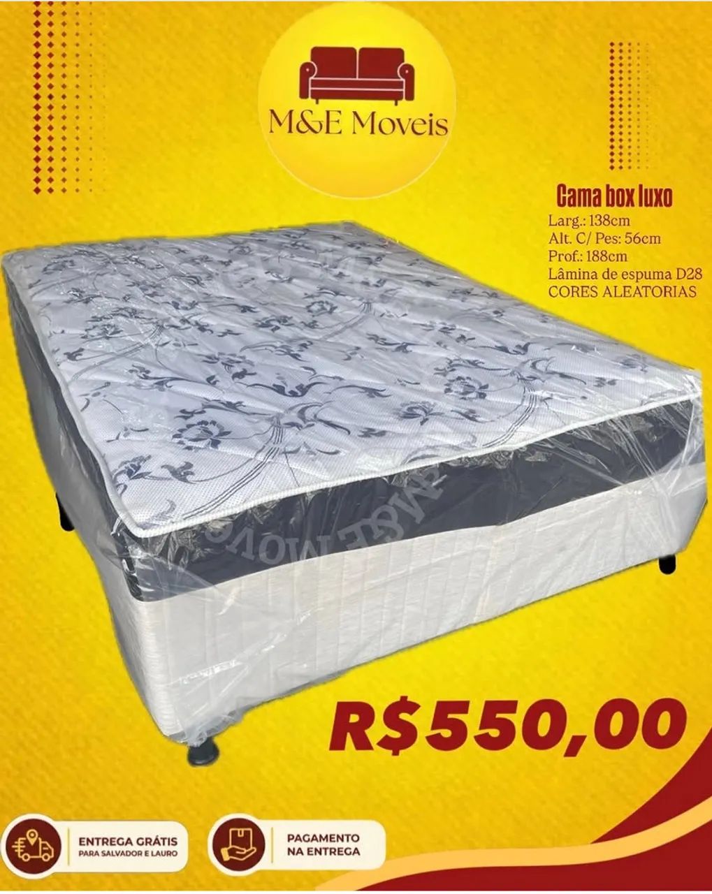 Cama box luxo com entrega gratuita 