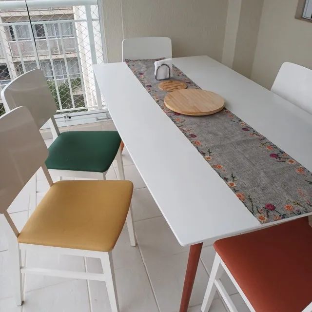 Mesa de 6 lugares, retangular com 6 cadeiras - Foto 3