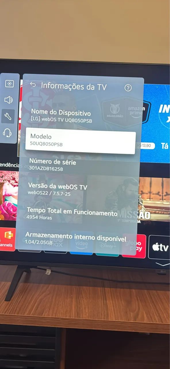 LG 50UQ8050PSB  Smart TV 4K 50 polegadas - Foto 2