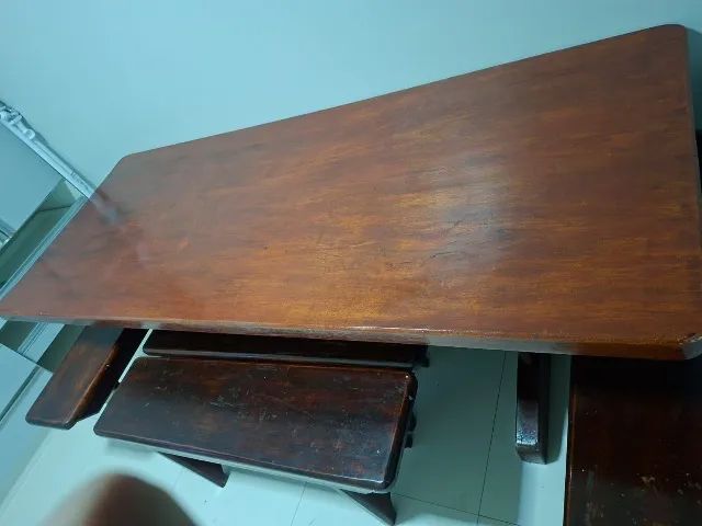 Mesa de Madeira Grande de 10 Lugares  - Foto 3