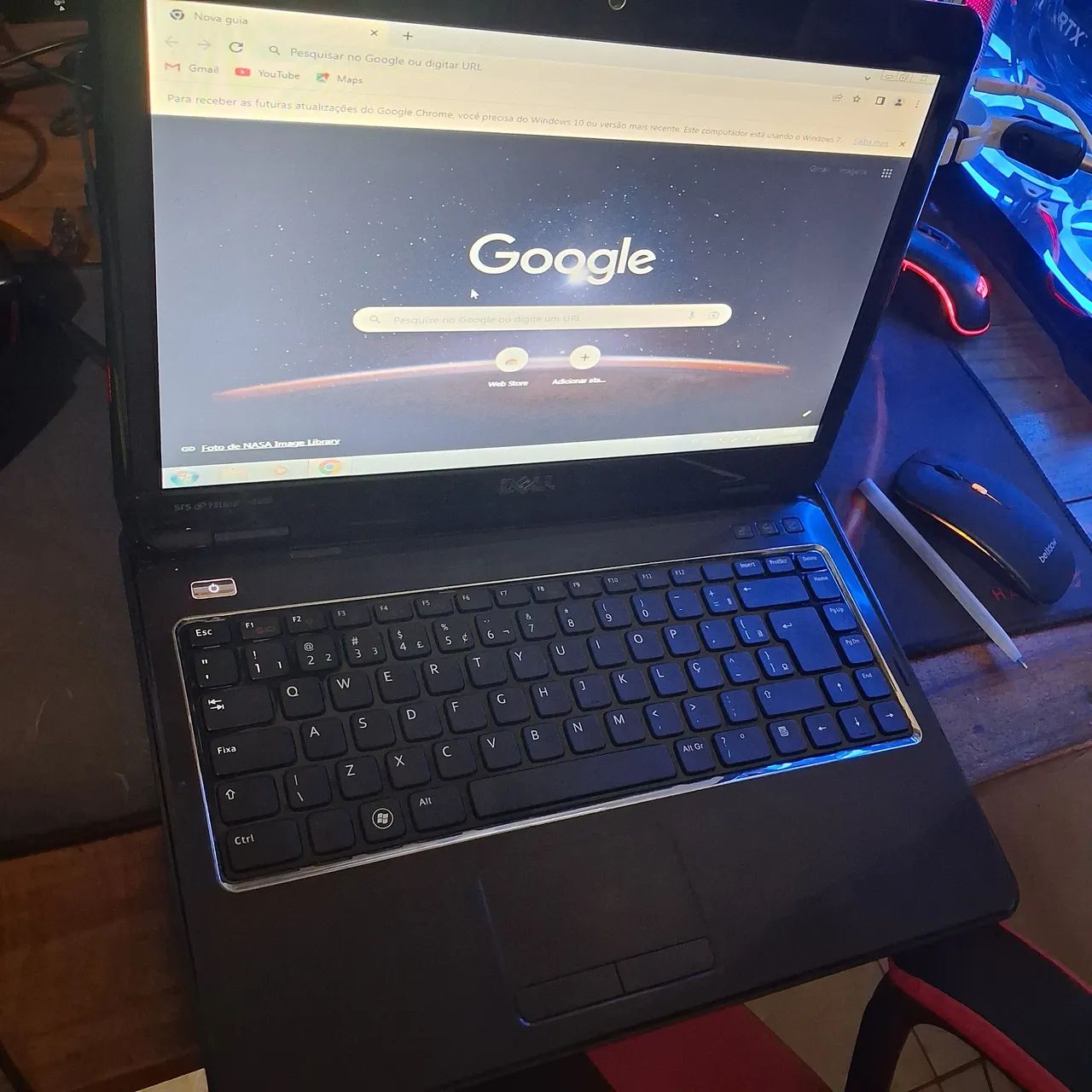 Notebook dell i5 8gb 128ssd Windows 7 envio para todo Brasil 