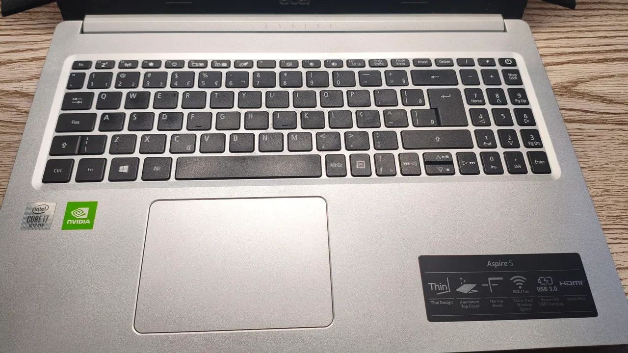 ACER ASPIRE 5 CORE I7 COM PLACA DE VÍDEO NVIDIA - Foto 4