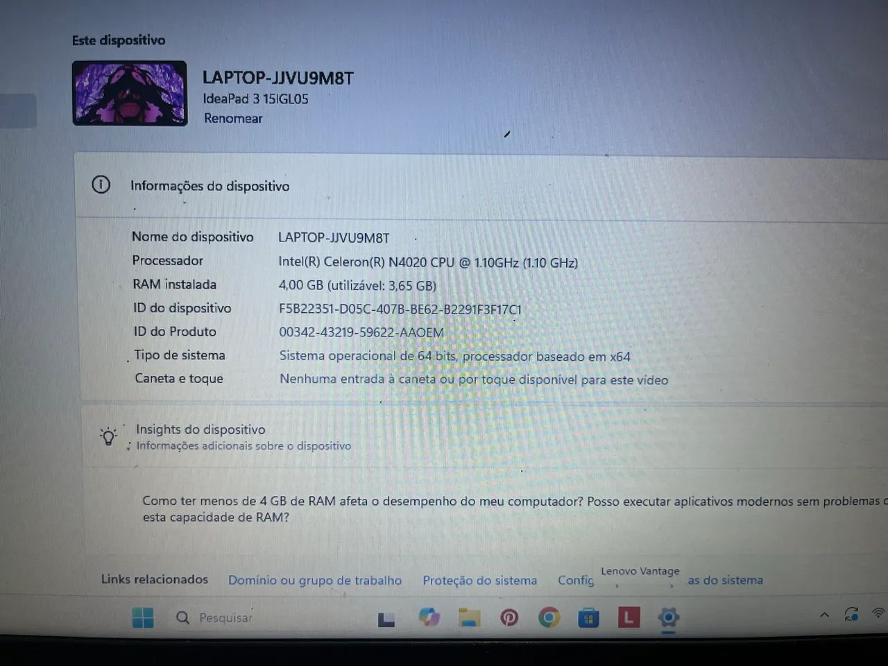 Lenovo Ideapad3 - Foto 3