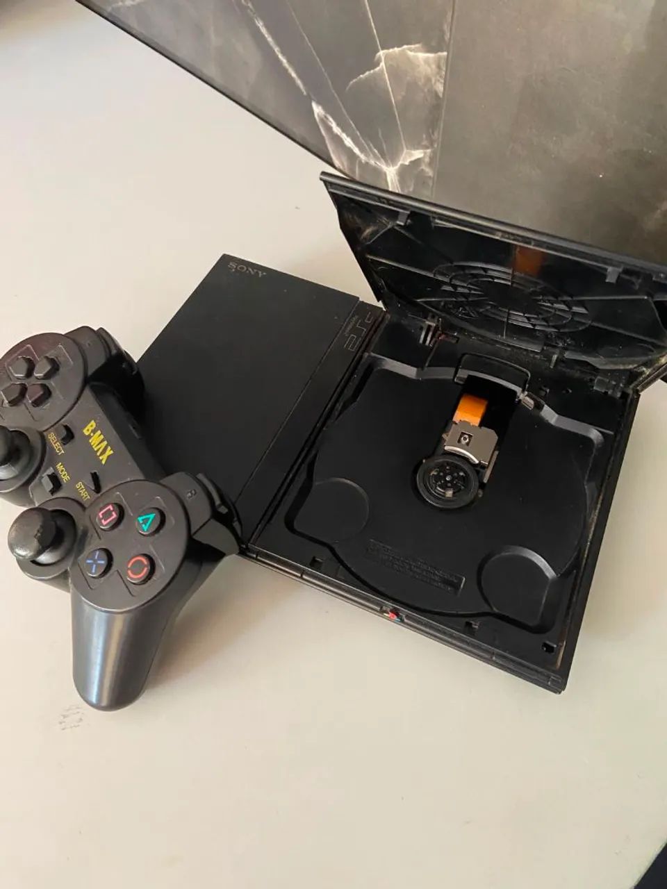 Ps2 Slim Com Cabos E fonte original - Foto 3