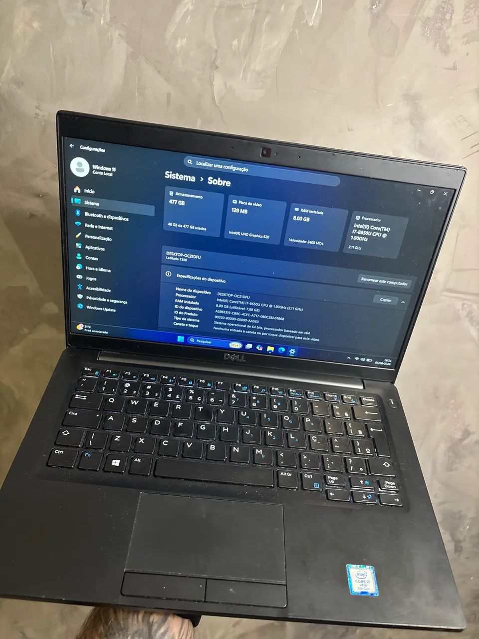 Notebook Dell Latitude 7390 i7 8° Geração  - Foto 2
