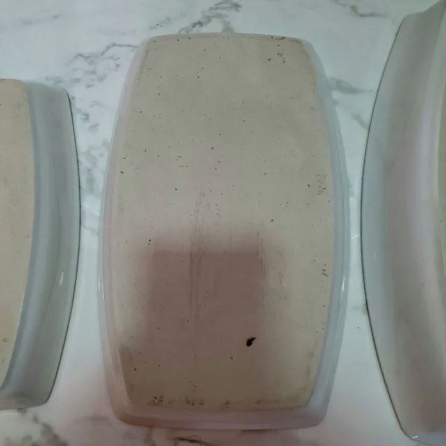 Kit 3 Travessas Refratárias Porcelana Branca Formas De Forno - Foto 6