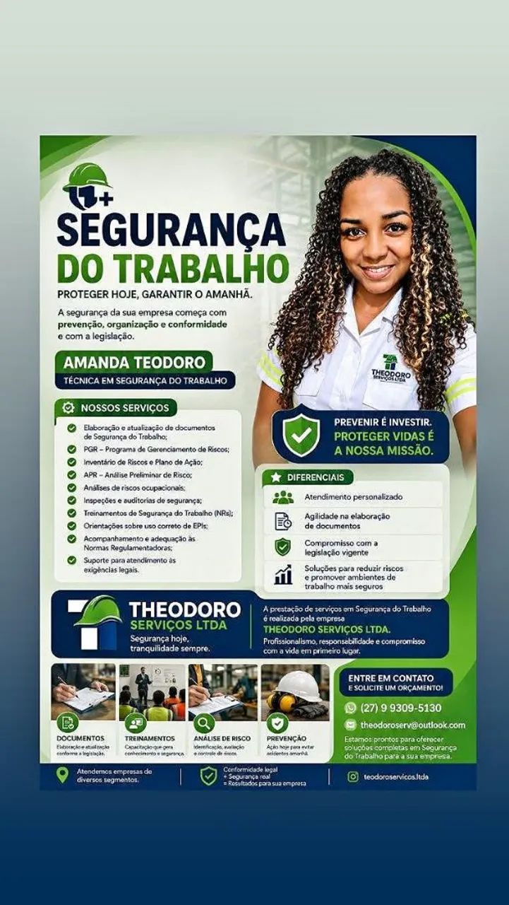 Prestação de serviços de Segurança do Trabalho