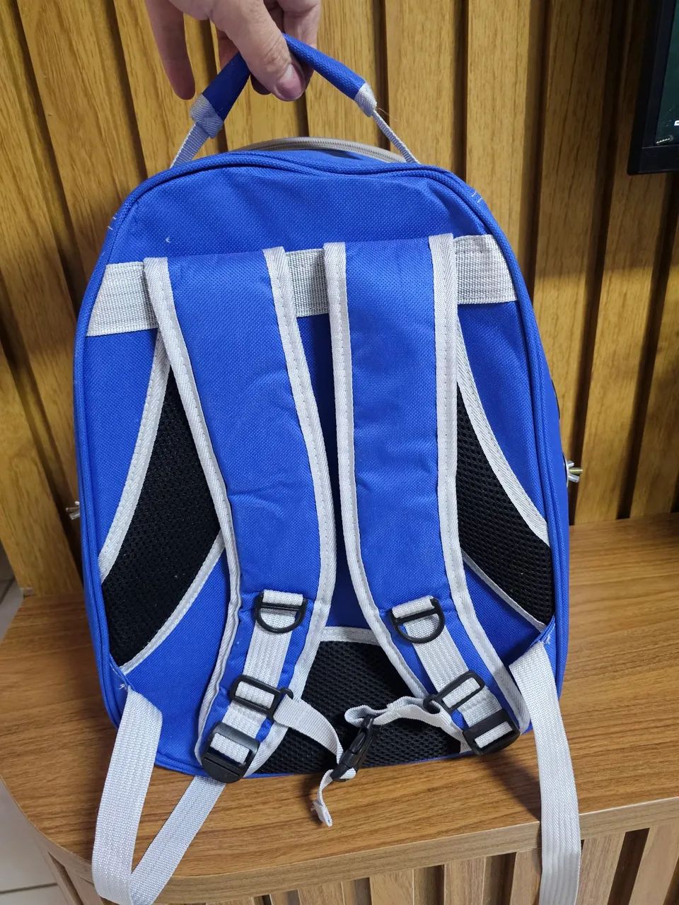 MOCHILA, BOLSA DE TRANSPORTE PARA CALOPSITA E AVES COM POLEIRO. - Foto 4
